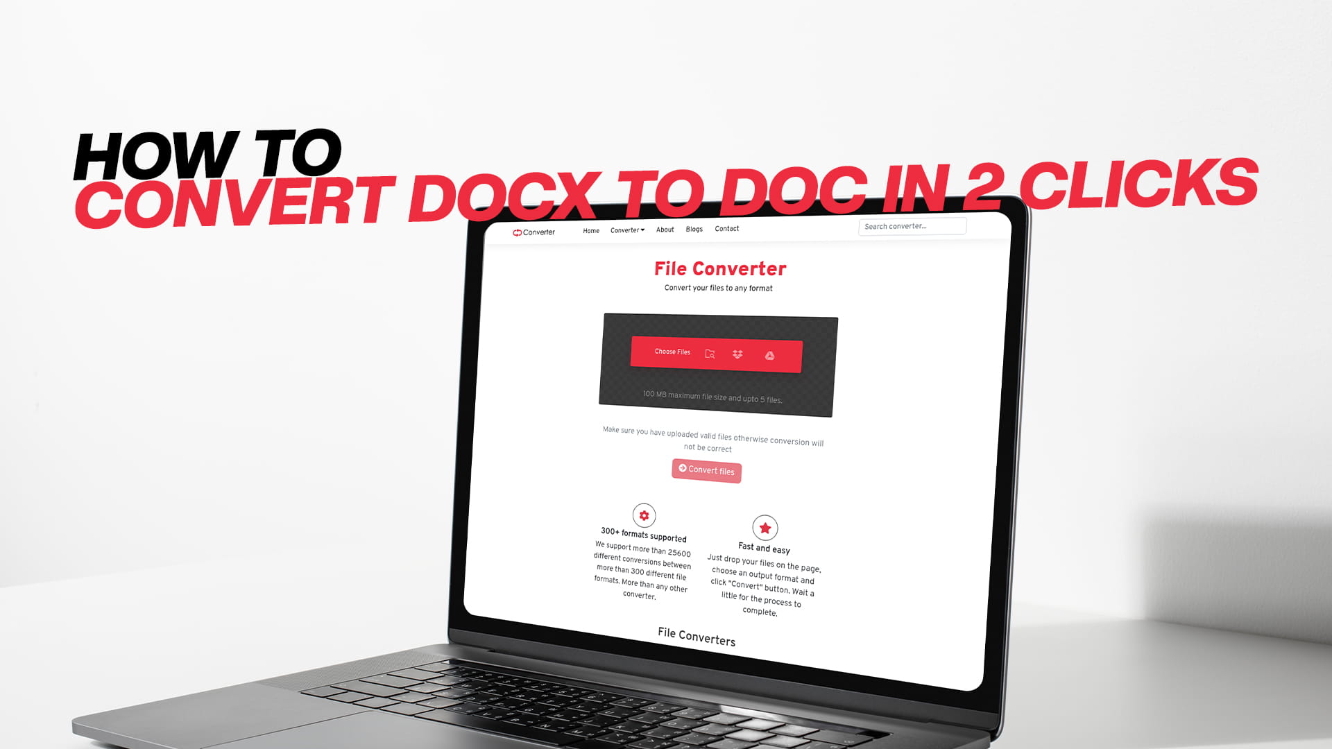 How to Convert DOCX to DOC in 2 Clicks