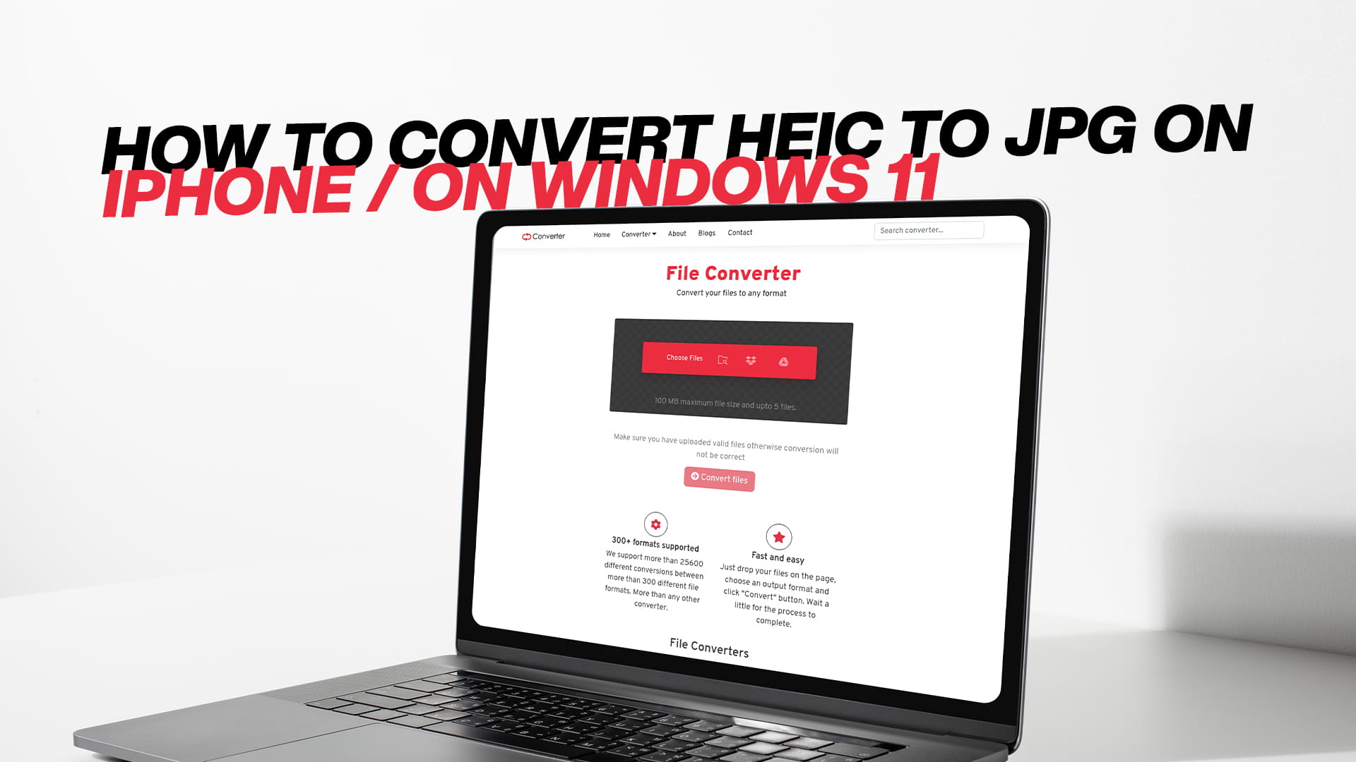 How to Convert HEIC to JPG on iPhone / on Windows 11