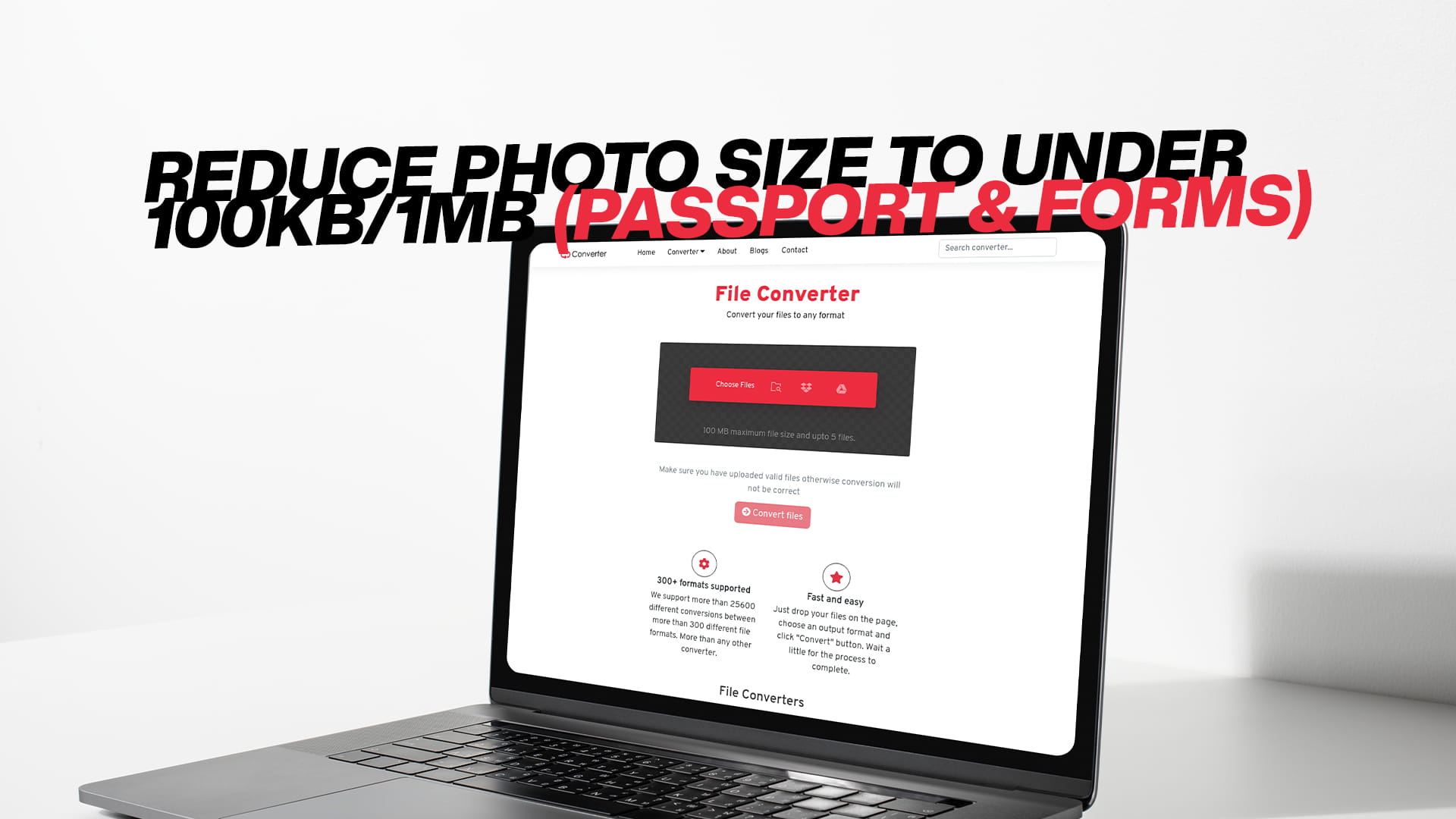Reduce Photo Size to Under 100KB/1MB (Passport & Forms)