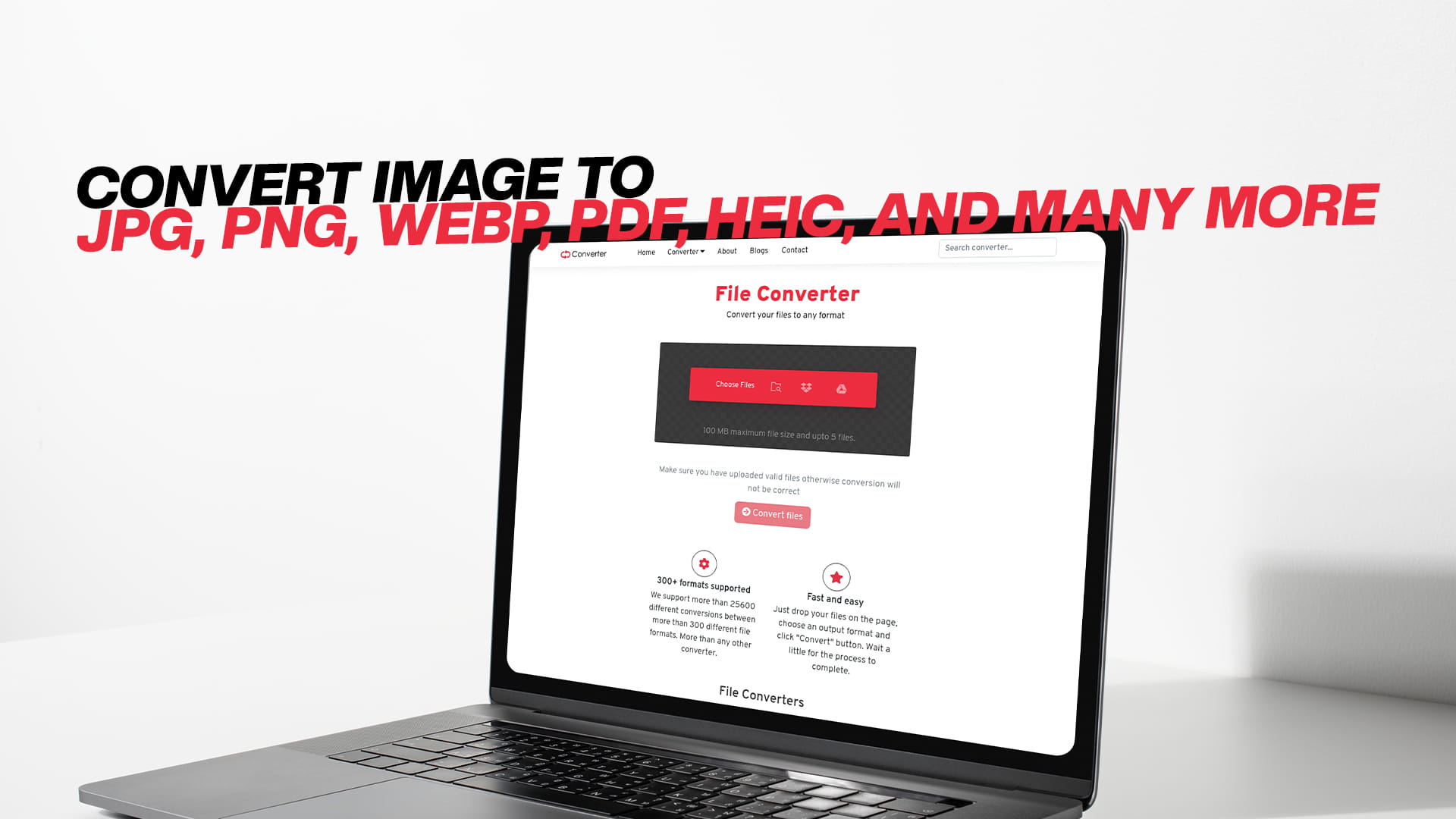 Convert Image to JPG, PNG, WebP, PDF, HEIC, And Many More