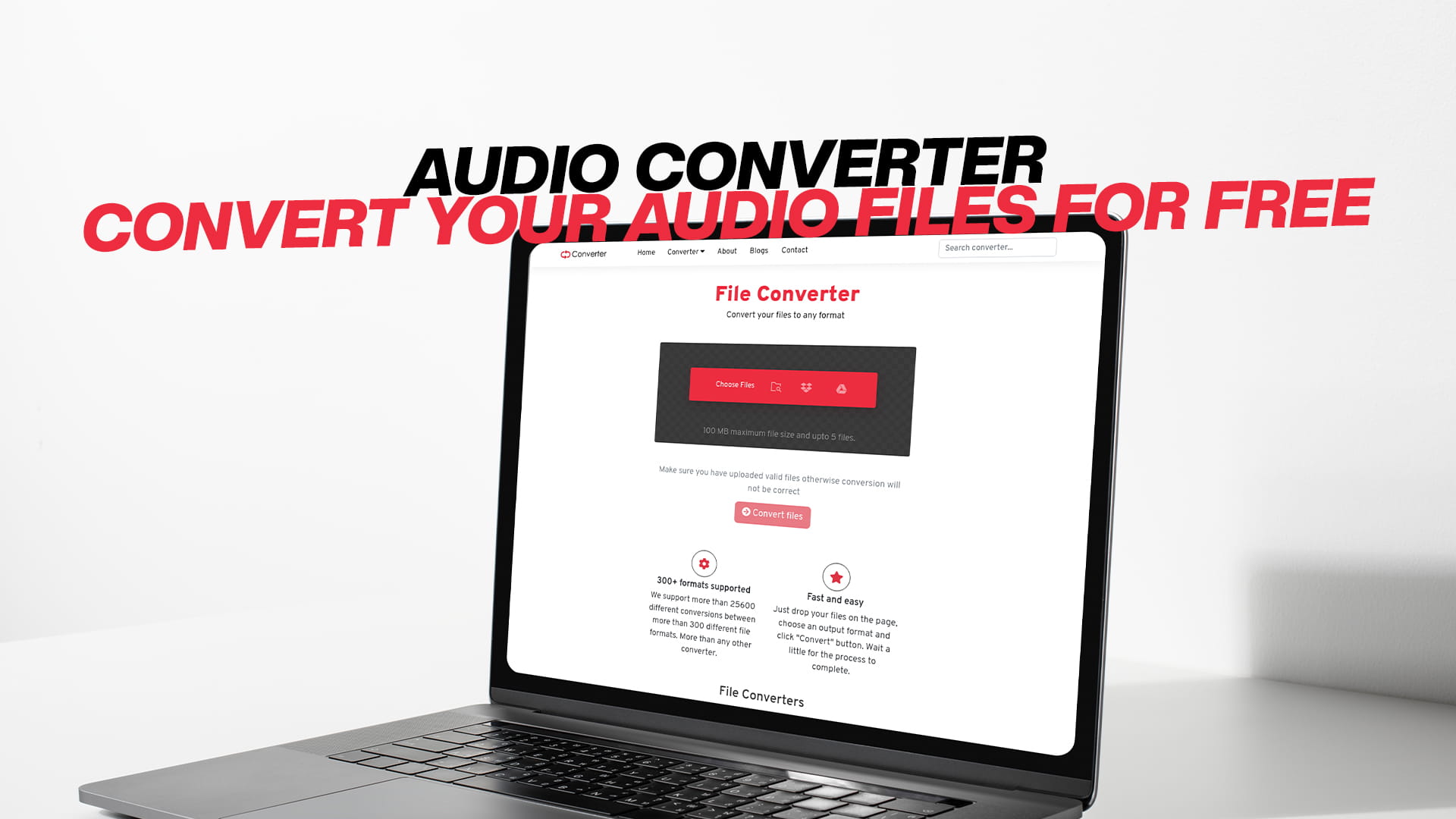 Online Audio Converter - Convert your Audio files for Free