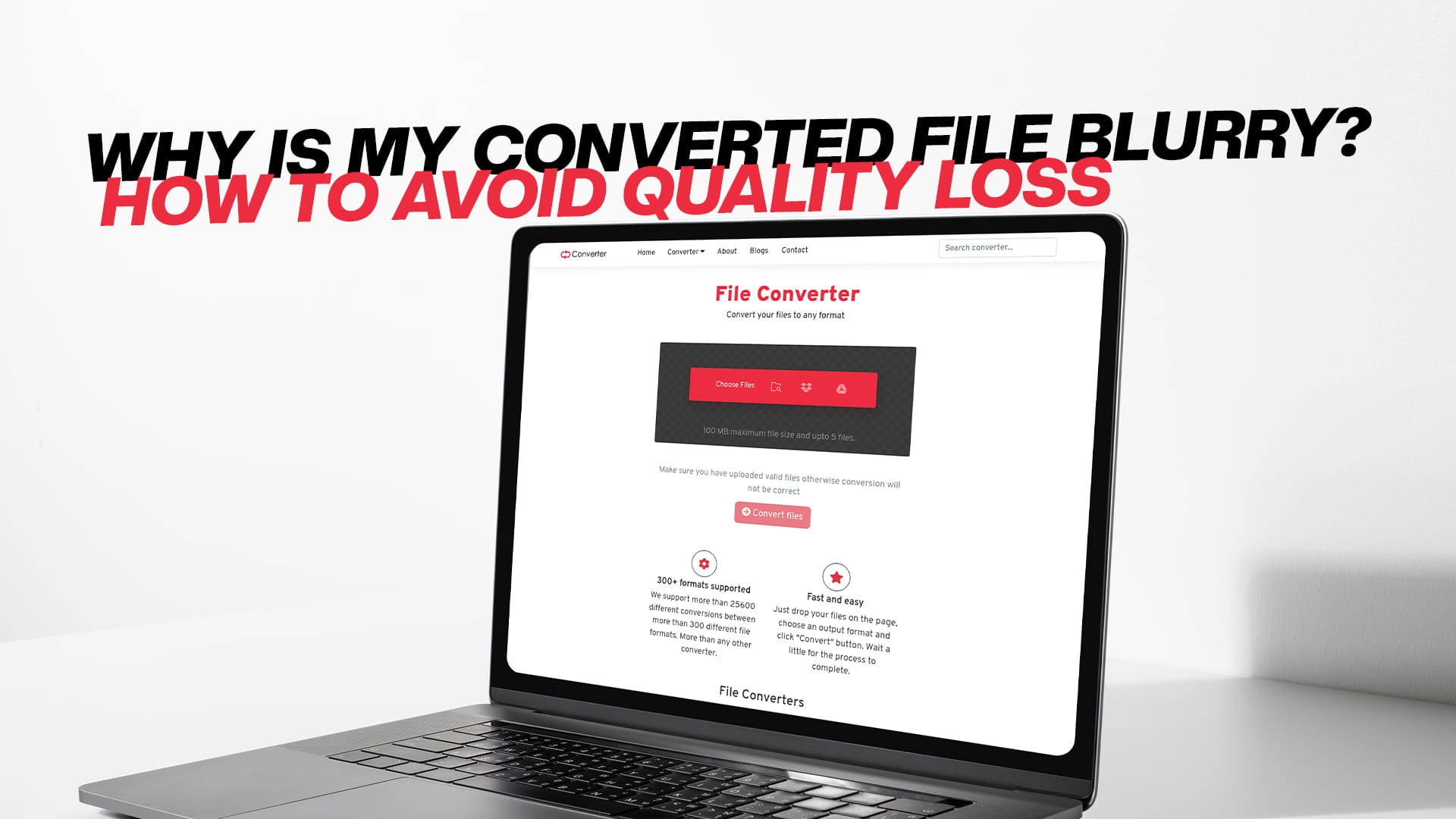 Why Is My Converted File Blurry? How to Avoid Quality Loss